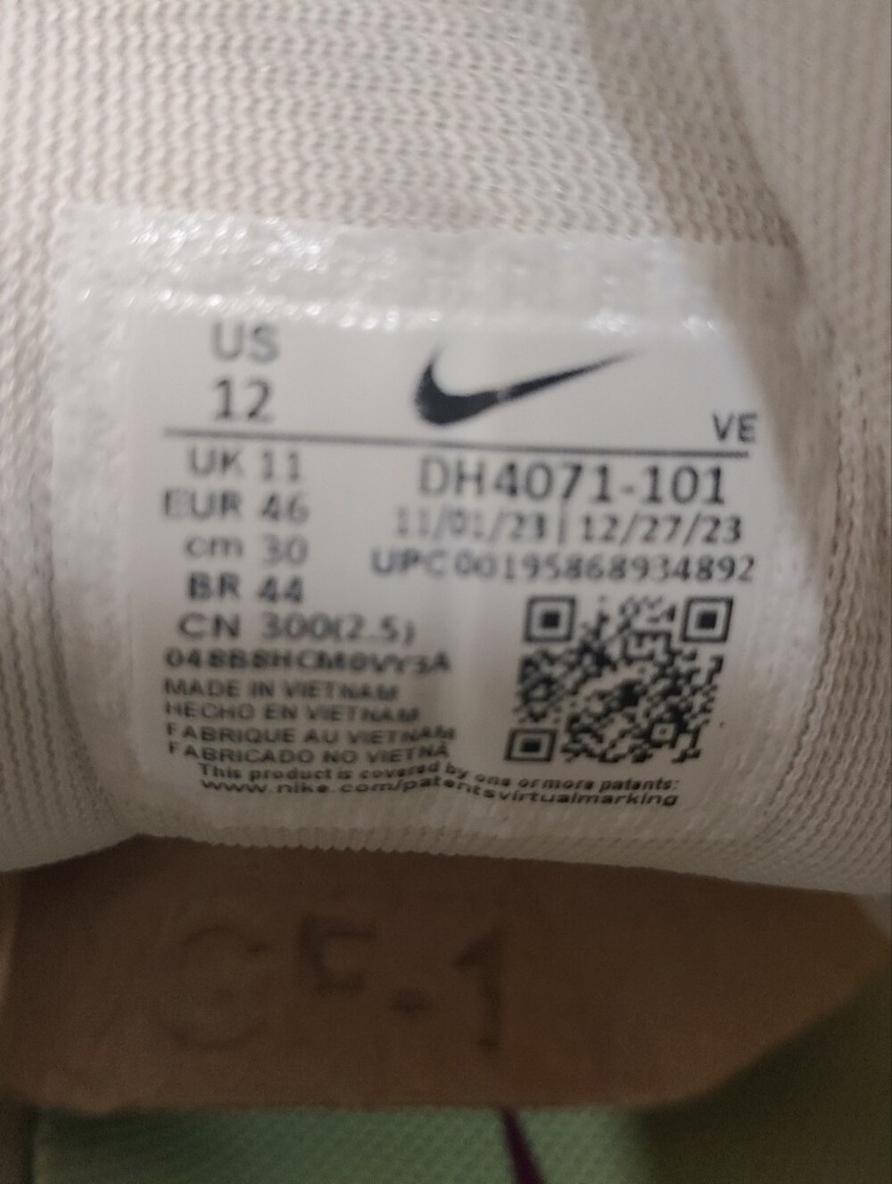 Nike Zoom Pegasus 39 Men's Size 12 Like New. Only Worn Twice & Cleaned - Picture 10 of 13